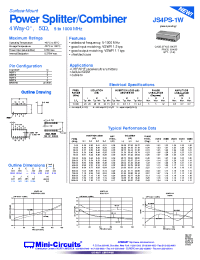 Datasheet JS4PS-1W производства Mini-Circuits