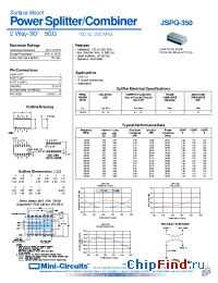 Datasheet JSPQ-350 производства Mini-Circuits
