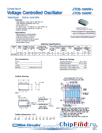 Datasheet JTOS-1000W+ производства Mini-Circuits
