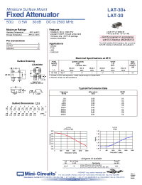 Datasheet LAT-30+ производства Mini-Circuits