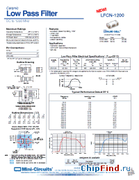 Datasheet LFCN-1200 производства Mini-Circuits