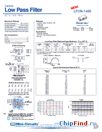 Datasheet LFCN-1400D производства Mini-Circuits