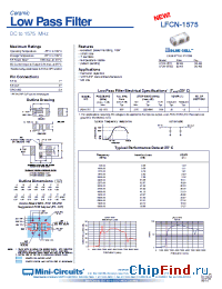 Datasheet LFCN-1575D производства Mini-Circuits