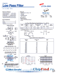 Datasheet LFCN-2850D производства Mini-Circuits