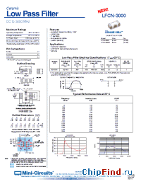 Datasheet LFCN-3000D производства Mini-Circuits