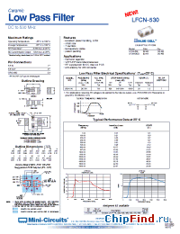Datasheet LFCN-530 производства Mini-Circuits