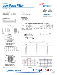 Datasheet LFTC-850 производства Mini-Circuits