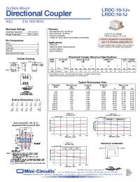 Datasheet LRDC-10-1J manufacturer Mini-Circuits