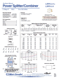 Datasheet LRPS-2-1 manufacturer Mini-Circuits