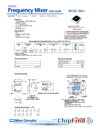 Datasheet MCA1-60 производства Mini-Circuits