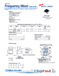 Datasheet MCA1-80MH manufacturer Mini-Circuits