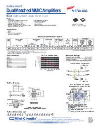 Datasheet MERA-533 manufacturer Mini-Circuits