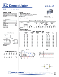 Datasheet MIQA-10D manufacturer Mini-Circuits