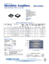 Datasheet MNA-3 manufacturer Mini-Circuits