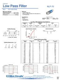 Datasheet NLP-70 производства Mini-Circuits