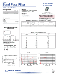 Datasheet PBP-35W manufacturer Mini-Circuits