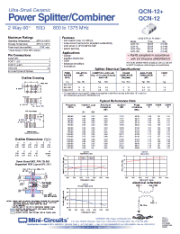 Datasheet QCN-12D производства Mini-Circuits