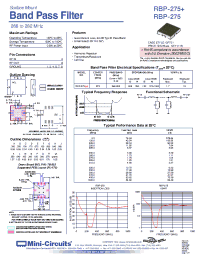 Datasheet RBP-275 производства Mini-Circuits