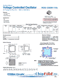 Datasheet ROS-1250W-119+ manufacturer Mini-Circuits