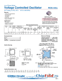 Datasheet ROS-445+ manufacturer Mini-Circuits