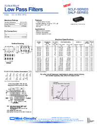 Datasheet SALF-116 производства Mini-Circuits