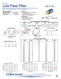 Datasheet SBLP-200 производства Mini-Circuits