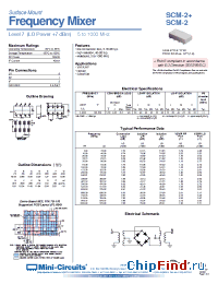 Datasheet SCM-1LHNL manufacturer Mini-Circuits