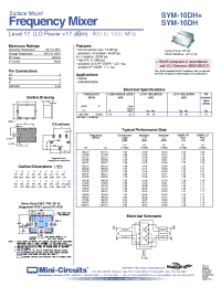Datasheet SYM-10DH+ производства Mini-Circuits