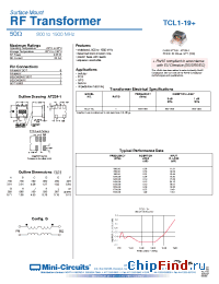 Datasheet TCL1-19+ производства Mini-Circuits