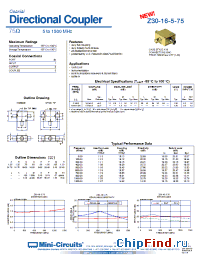 Datasheet Z30-16-5-75 manufacturer Mini-Circuits
