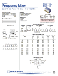 Datasheet ZAD-11HBR+ производства Mini-Circuits