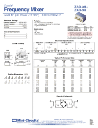 Datasheet ZAD-3HB+ производства Mini-Circuits