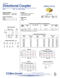 Datasheet ZADC-10-10-N производства Mini-Circuits