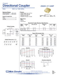 Datasheet ZADC-17-14HP-S производства Mini-Circuits