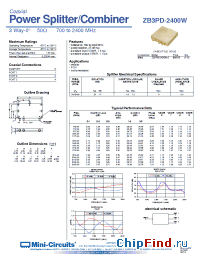 Datasheet ZB3PD-2400W-S производства Mini-Circuits