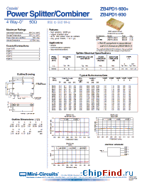 Datasheet ZB4PD1-8.4-N производства Mini-Circuits