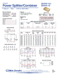 Datasheet ZB4PD-42-N производства Mini-Circuits