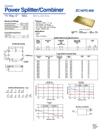 Datasheet ZC16PD-900-S производства Mini-Circuits