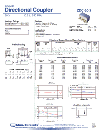Datasheet ZDC-20-3B производства Mini-Circuits