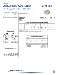 Datasheet ZFAT-4816 производства Mini-Circuits