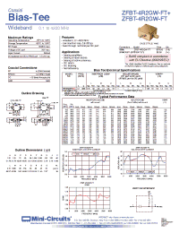 Datasheet ZFBT-4R2GW-FT+ производства Mini-Circuits