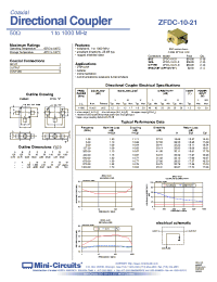 Datasheet ZFDC-10-21B производства Mini-Circuits
