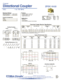 Datasheet ZFDC-10-22-N производства Mini-Circuits