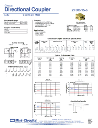 Datasheet ZFDC-15-6B производства Mini-Circuits