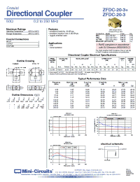 Datasheet ZFDC-20-3B-S+ производства Mini-Circuits
