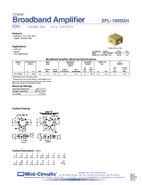 Datasheet ZFL-1000GH производства Mini-Circuits