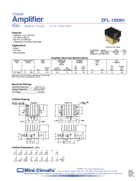 Datasheet ZFL-1000HB производства Mini-Circuits