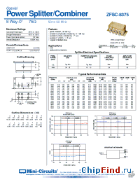 Datasheet ZFSC-8375 производства Mini-Circuits
