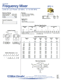 Datasheet ZFY-1 производства Mini-Circuits