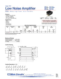 Datasheet ZHL-1010 производства Mini-Circuits